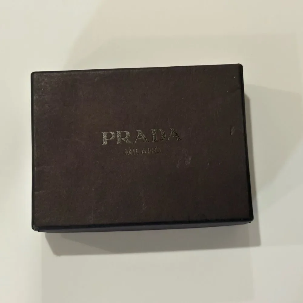 Prada Black Saffiano Leather Key Case Holder